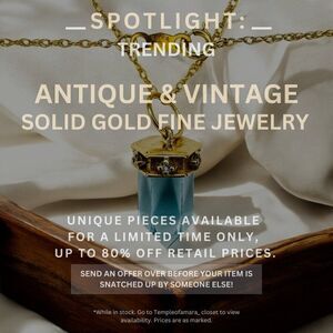 Vintage Estate & Antique Fine Jewelry Sale! Solid Gold 10k 14k 18k Fast Shipping